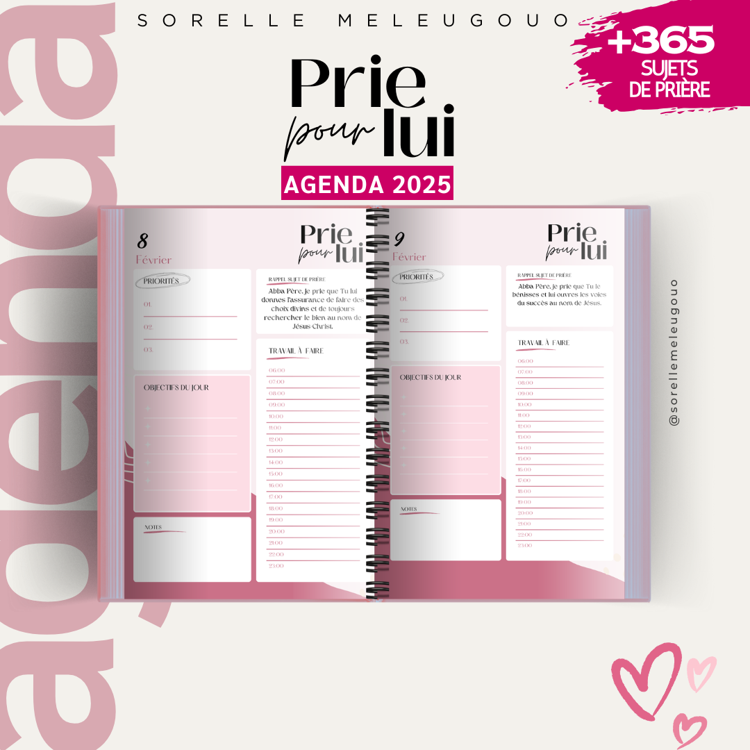 Agenda de prière PRIE POUR LUI
